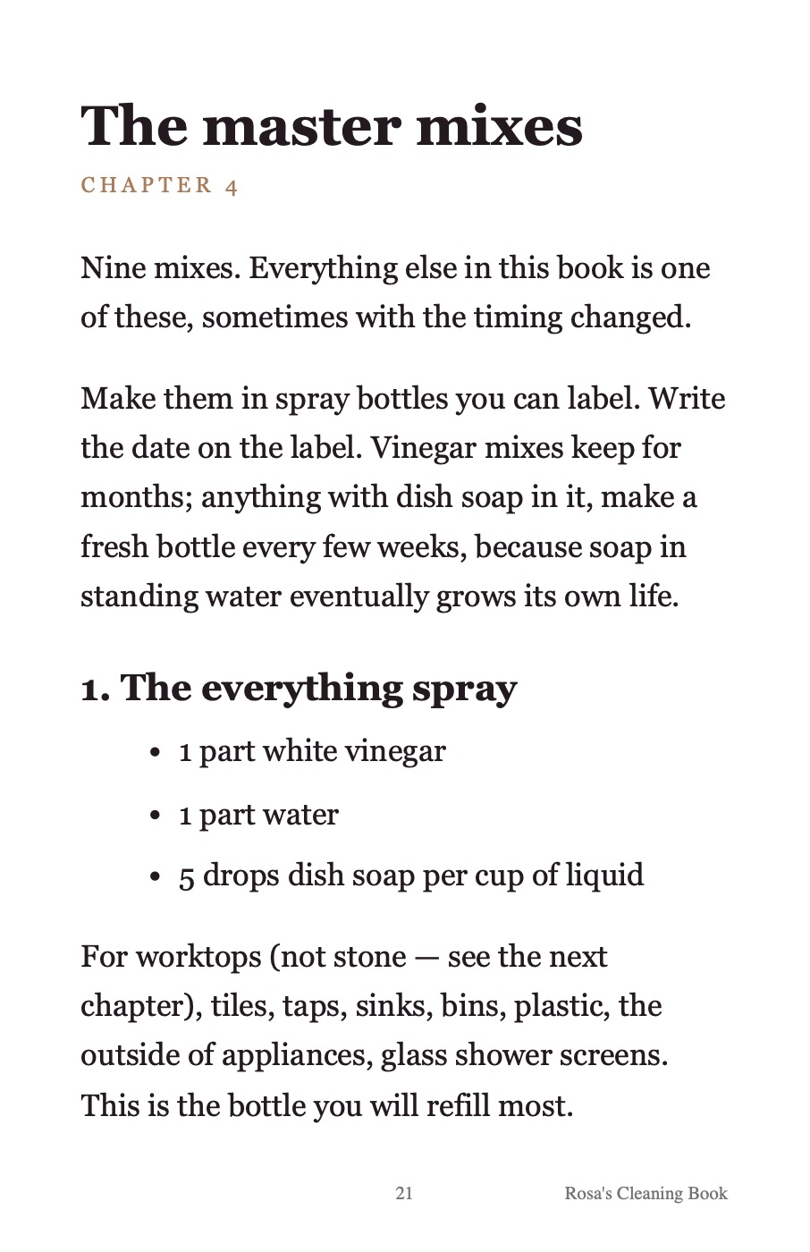 Page 21, the master mixes